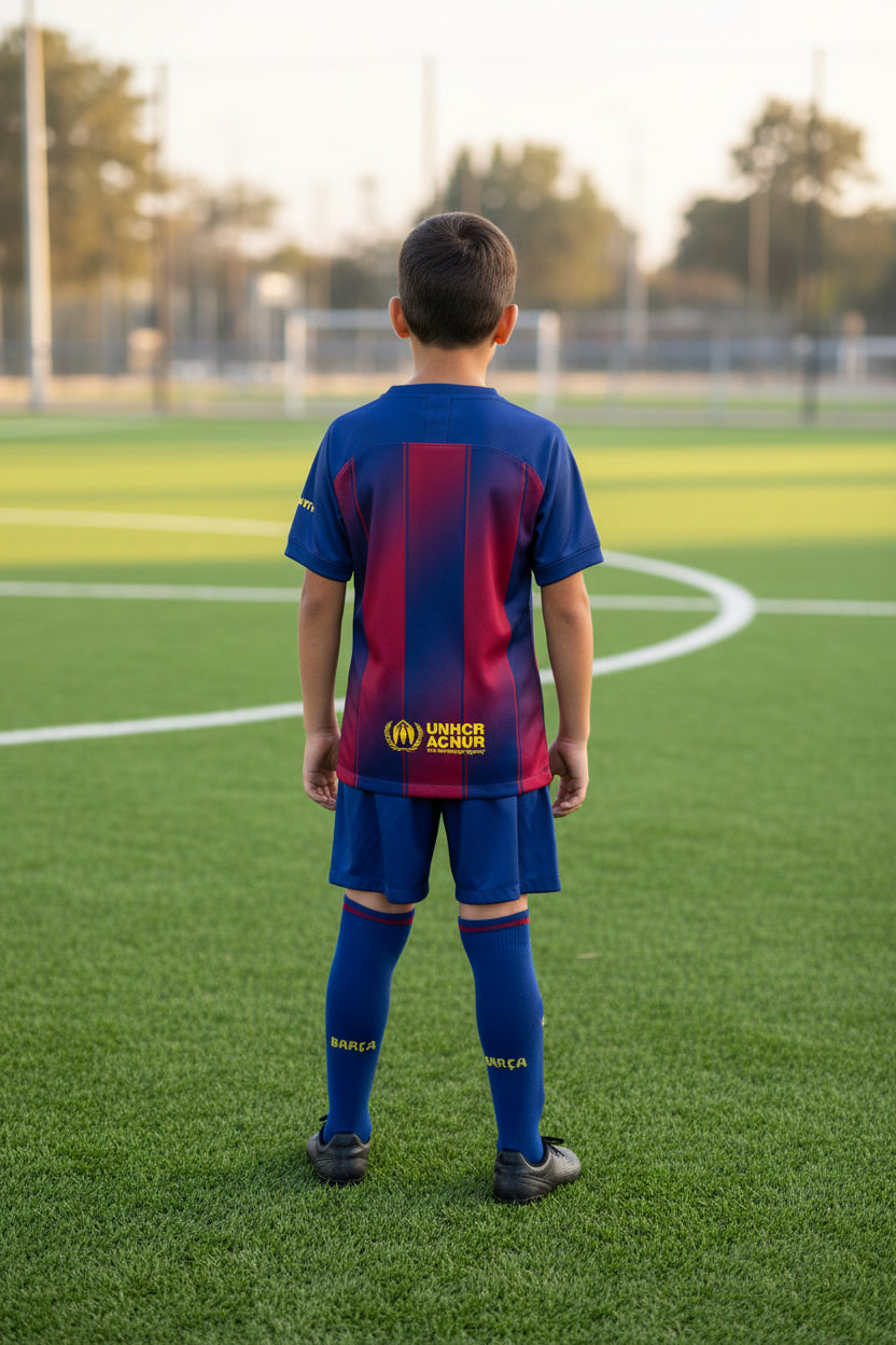Barcelona Home 25/26 Kids Kit with Socks