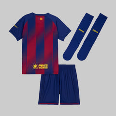 Barcelona Home 25/26 Kids Kit with Socks