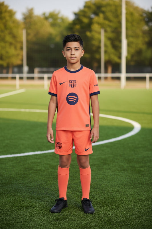 Barcelona Third 2025/26 Kids Mini Kit