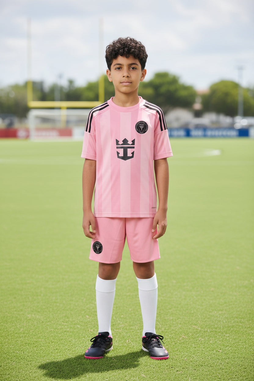 Inter Miami Home 2025/26 Kids Mini Kit