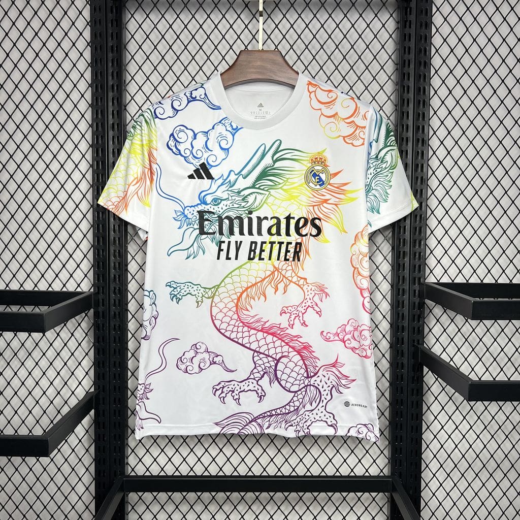 REAL MADRID WHITE RAINBOW DRAGON 24/25