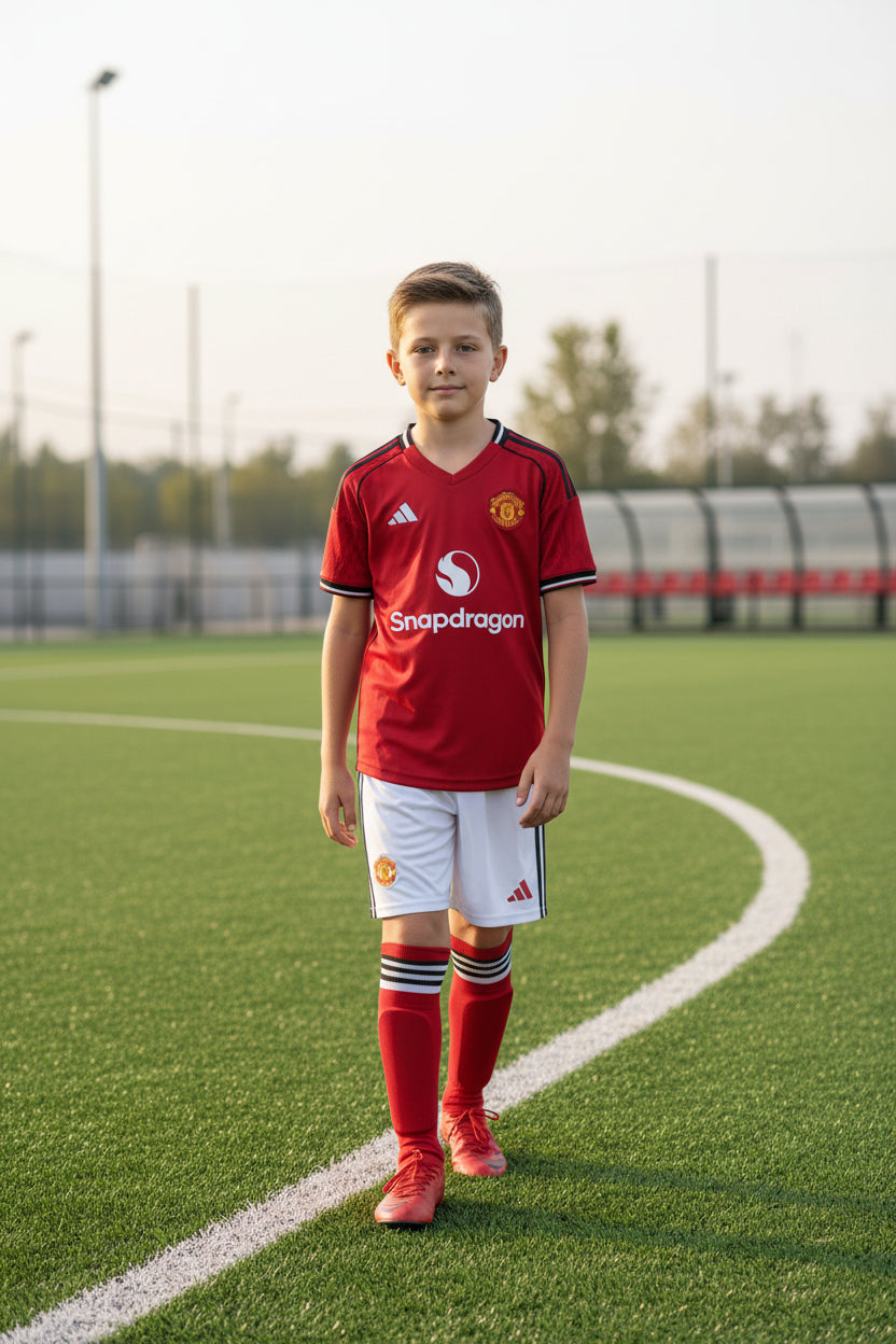 Manchester United Home 25/26 Mini Kit Kids