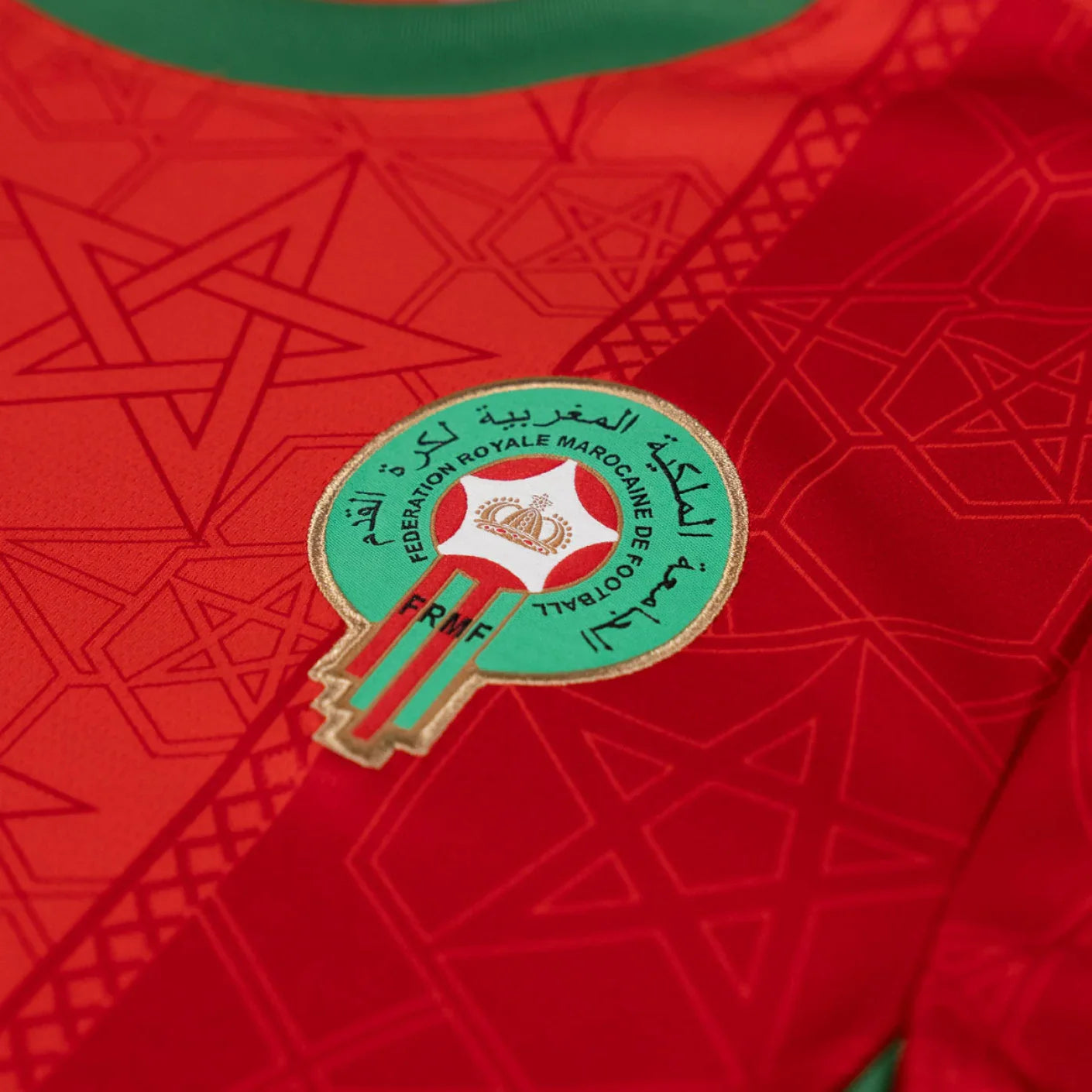 Morocco Home 2024/25 football jersey breathable fabric detail