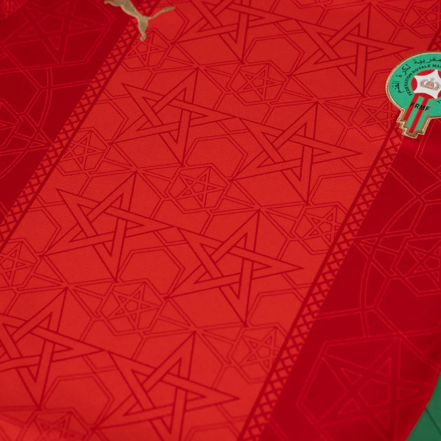 Morocco Home 2024/25 football jersey worn by model