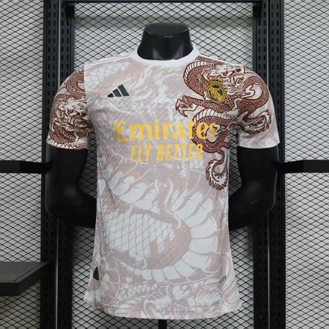 REAL MADRID WHITE AND BROWN DRAGON 24/25