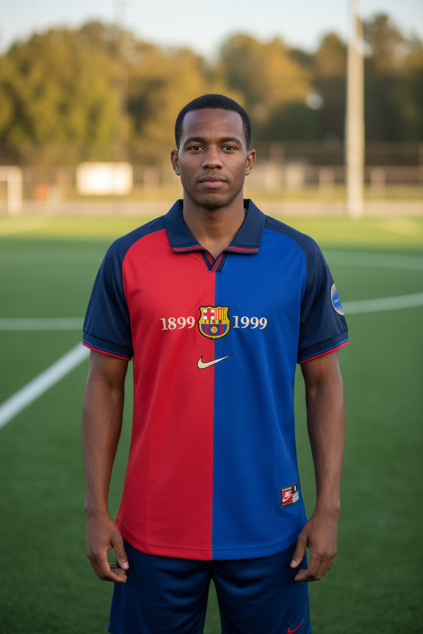 Barcelona Home 99/00 Retro Jersey - Classic Blaugrana Kit
