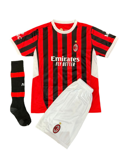 AC MILAN HOME 24/25 FOR KIDS WITHOUT LOGO