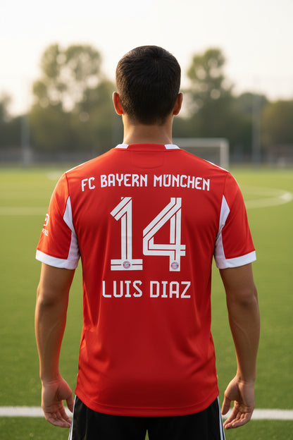 Bayern Munich Home 25/26 Player Version Luis Diaz 14