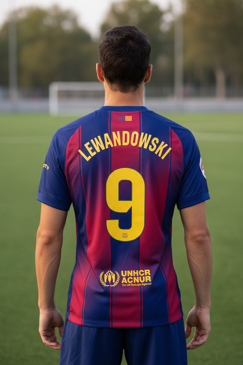 Barcelona Home 25/26 Player Version LEWANDOWSKI 9