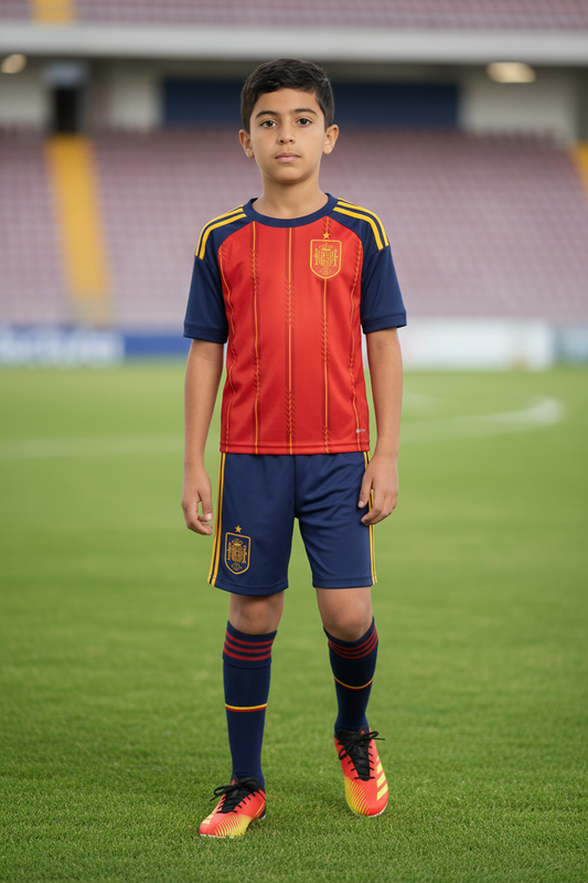 Spain Home 2025/26 Kids Mini Kit