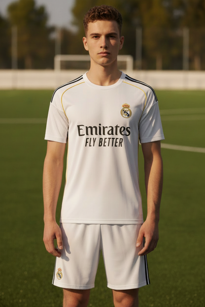 Real Madrid Home 2025/26 Shirt And Short