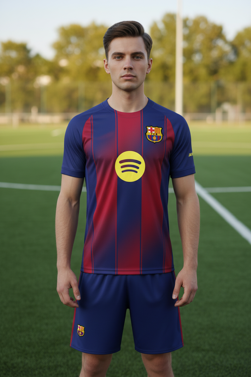Barcelona Home 2025/26 Shirt And Short