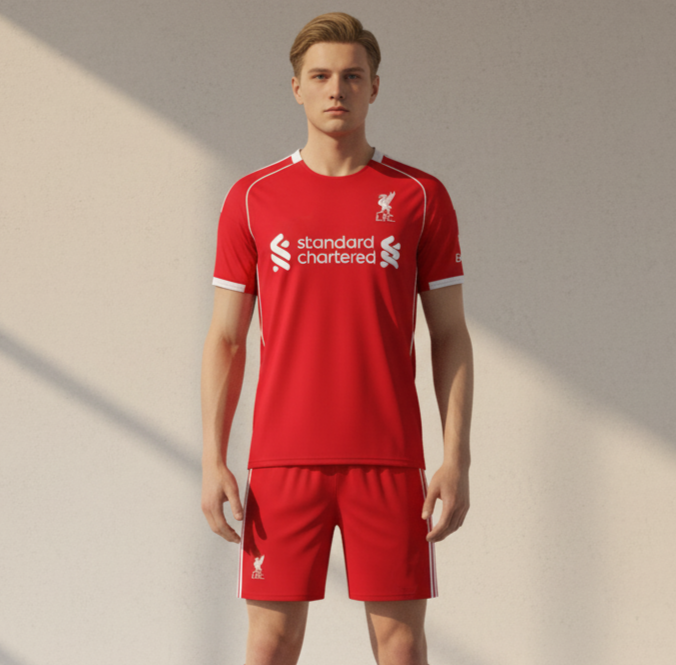 Liverpool Home 2025/26 Shirt And Short